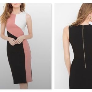 White House Black Market Color Block Dress 2